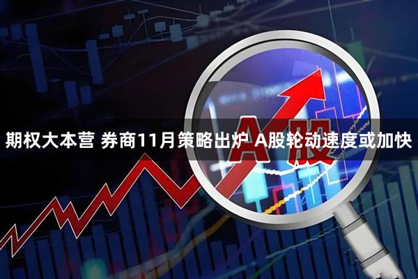 期权大本营 券商11月策略出炉 A股轮动速度或加快